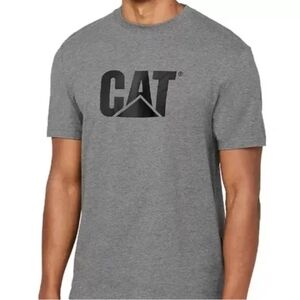 Caterpillar (CAT) Men's Trademark Logo T-Shirt Dark Heather Grey Size M